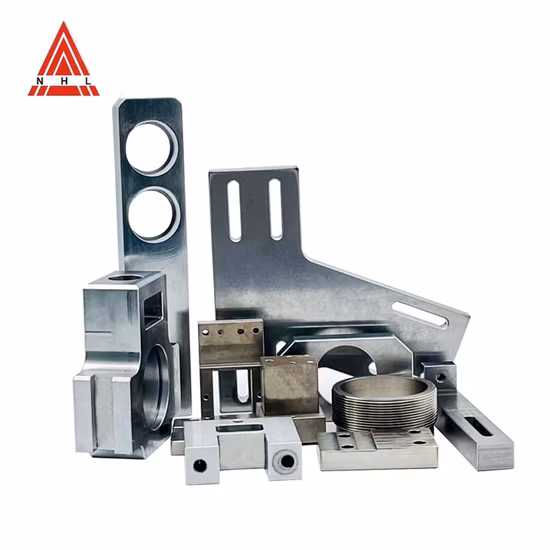 Kundenspezifische OEM-Hochpräzisions-4-Achsen-Bearbeitungsmaschinen, CNC-Fräsen aus eloxiertem Aluminium, Messing und Edelstahl